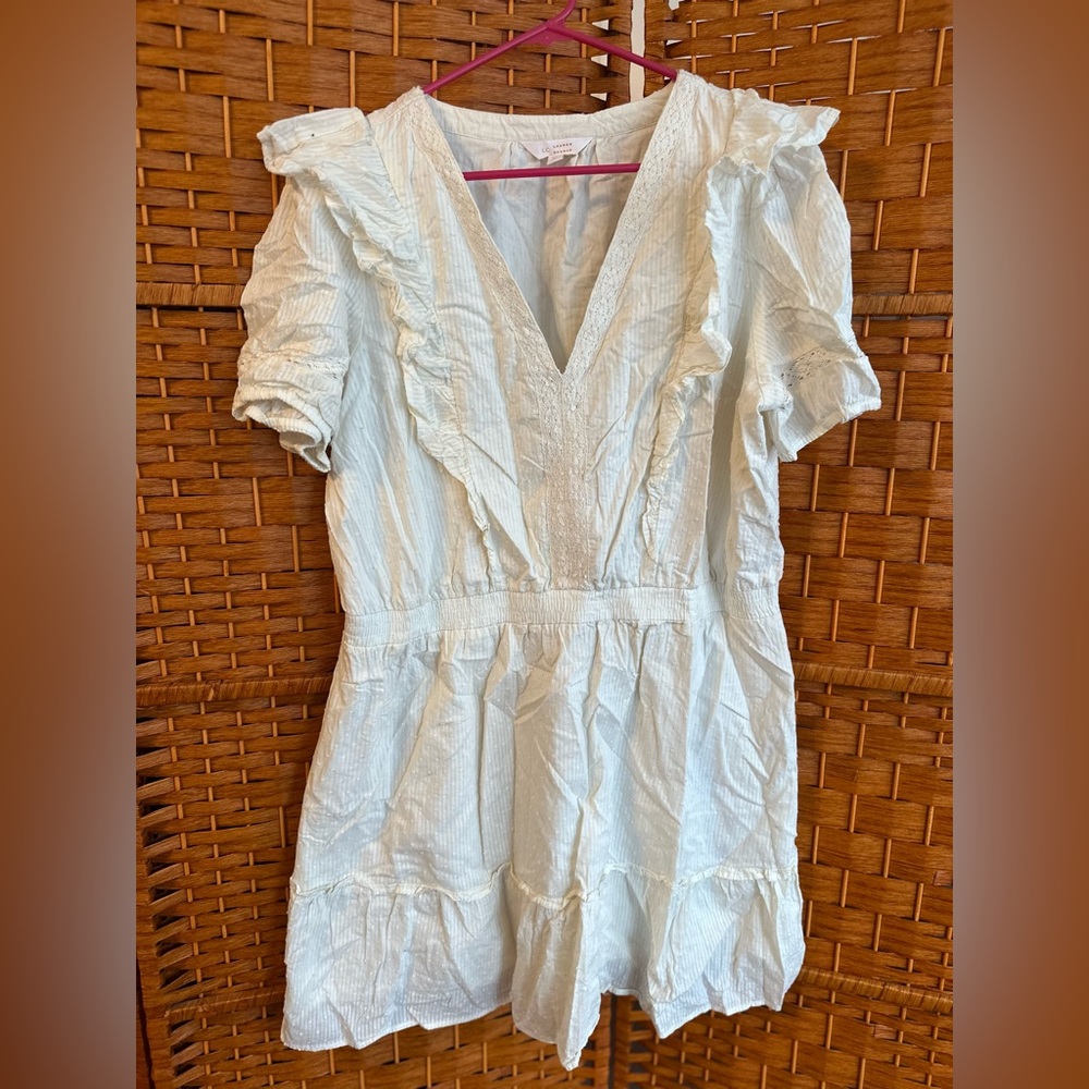 LC Lauren Conrad Sky Blue Textured Dress